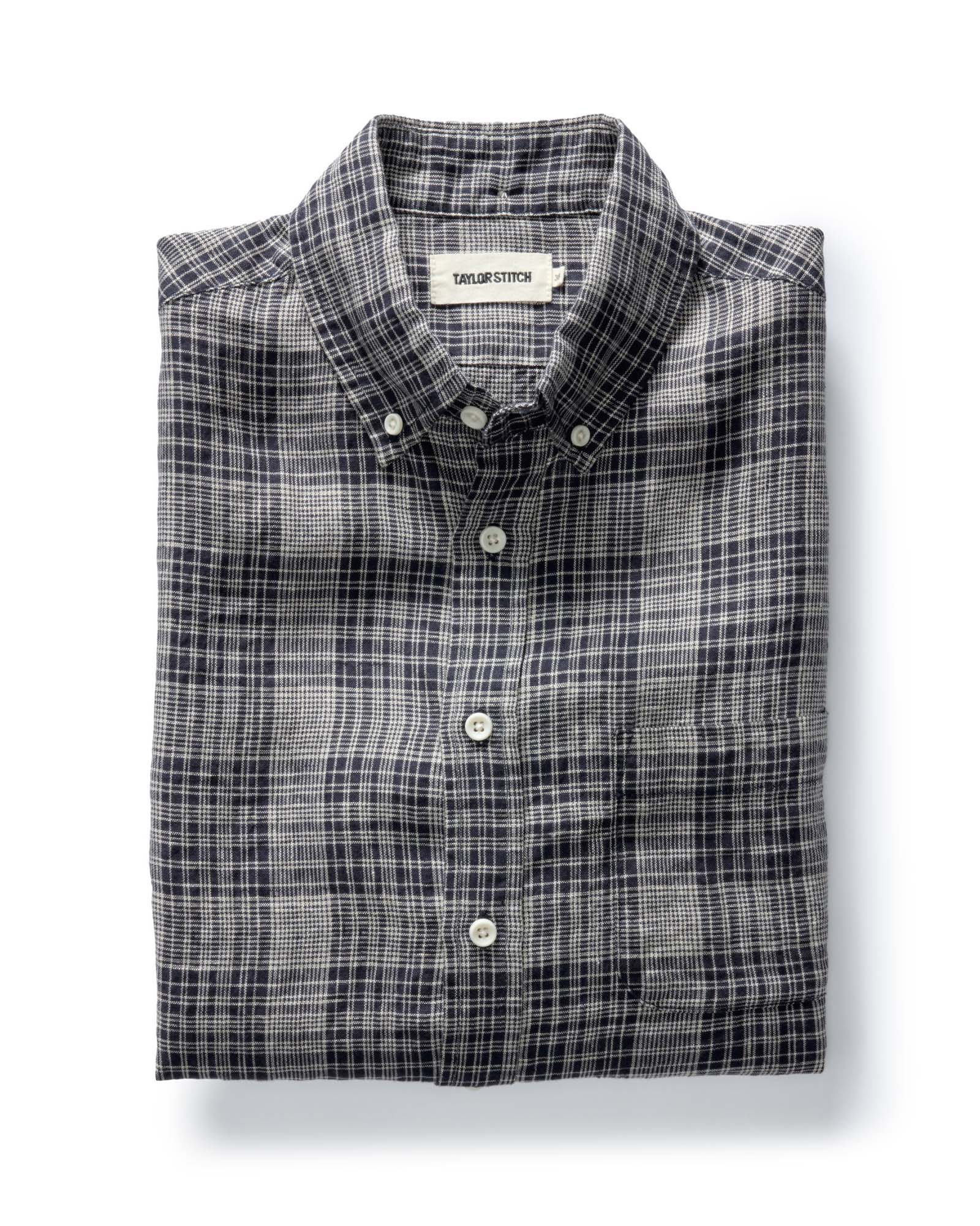 The Jack in Navy Plaid Linen