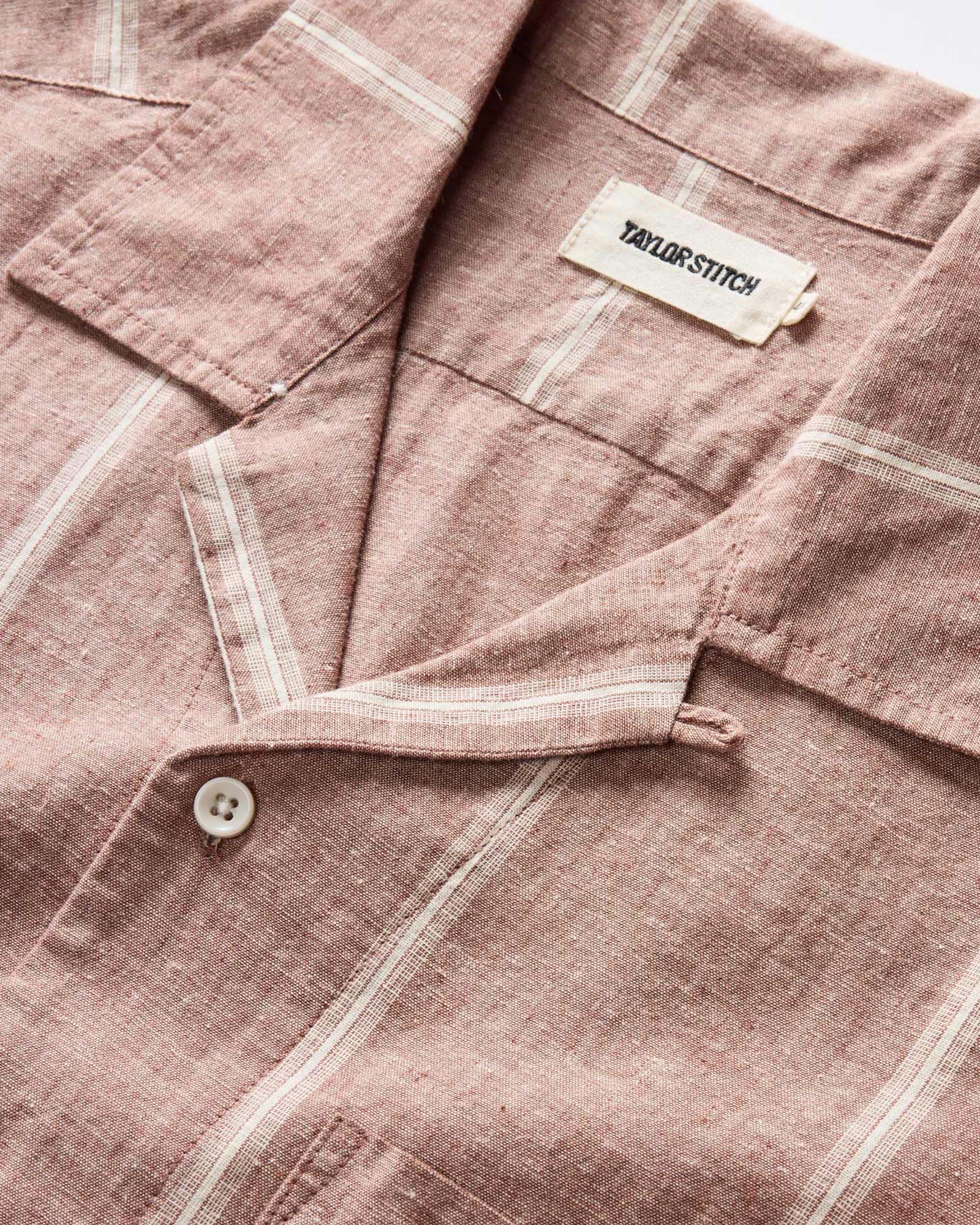 The Hawthorne Shirt in Dried Fig Stripe