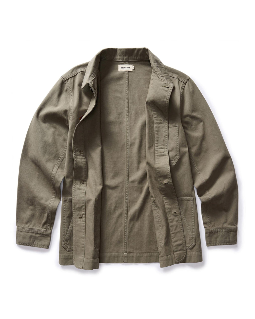 The Ojai Jacket in Organic Smoked Olive Foundation Twill