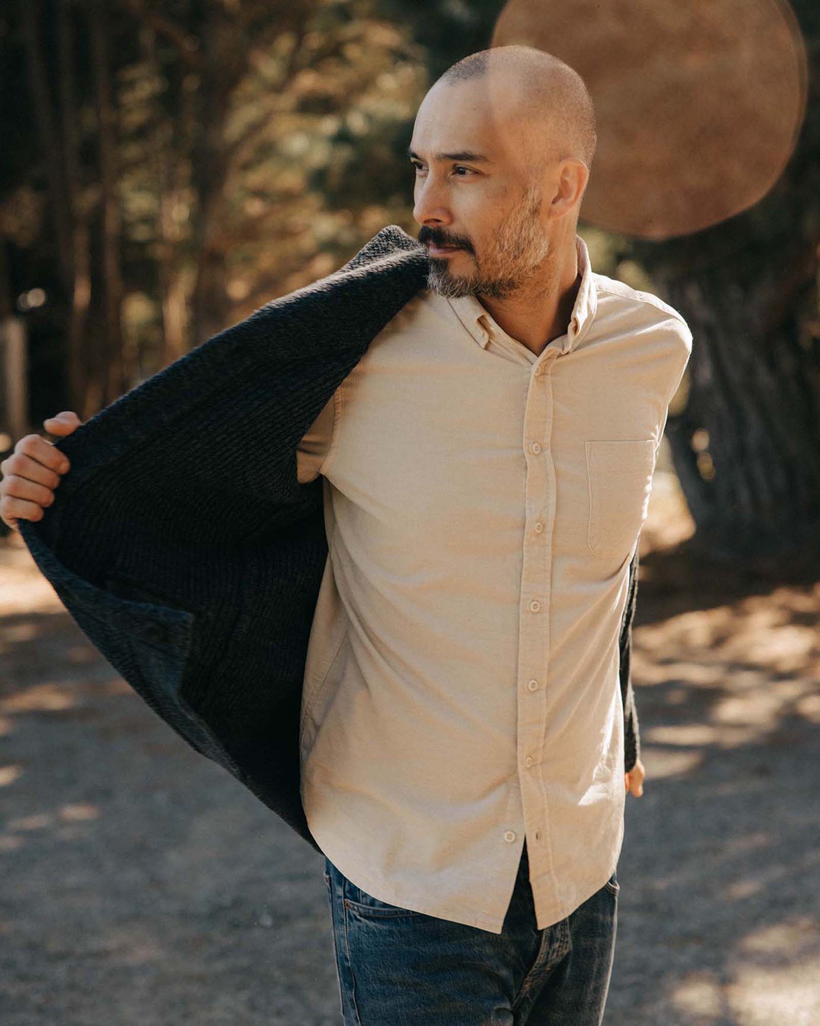 The Jack in Heather Oat Pincord