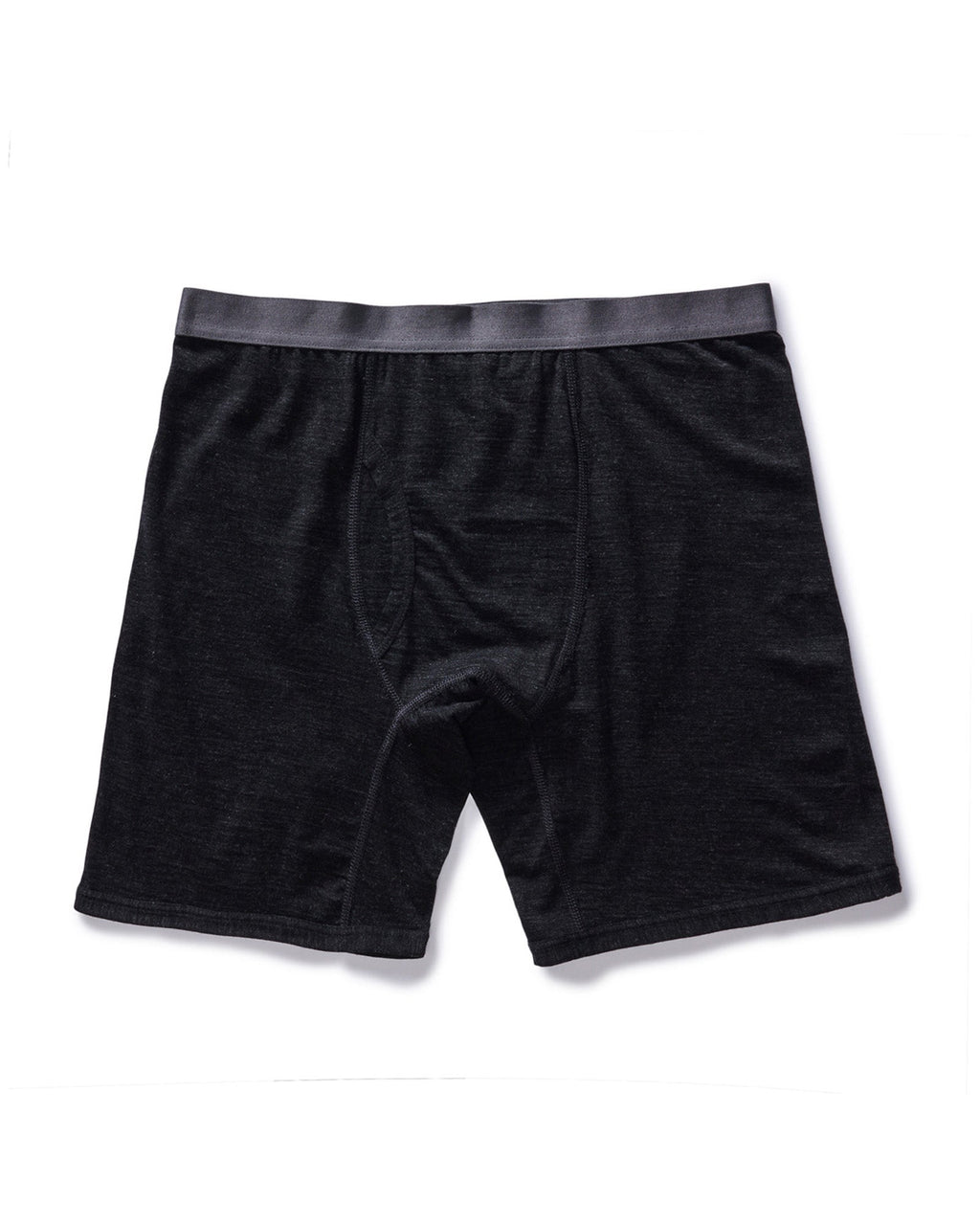 The Merino Boxer in Heather Black