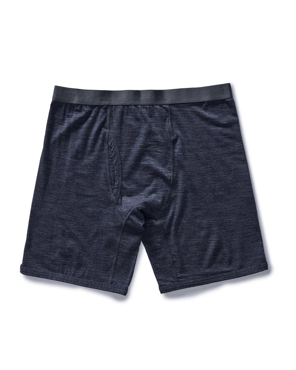 The Merino Boxer in Heather Navy