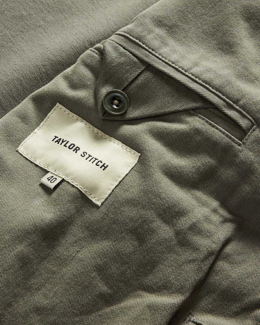 The Foundation Sportcoat in Organic Smoked Olive Twill