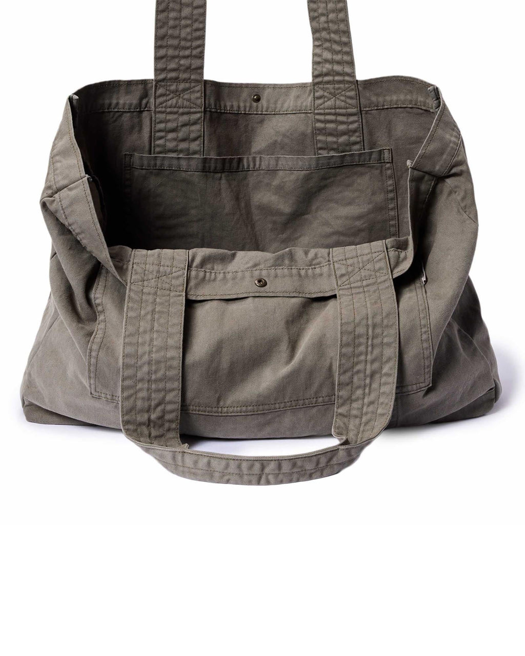The Foundation Tote in Organic Smoked Olive