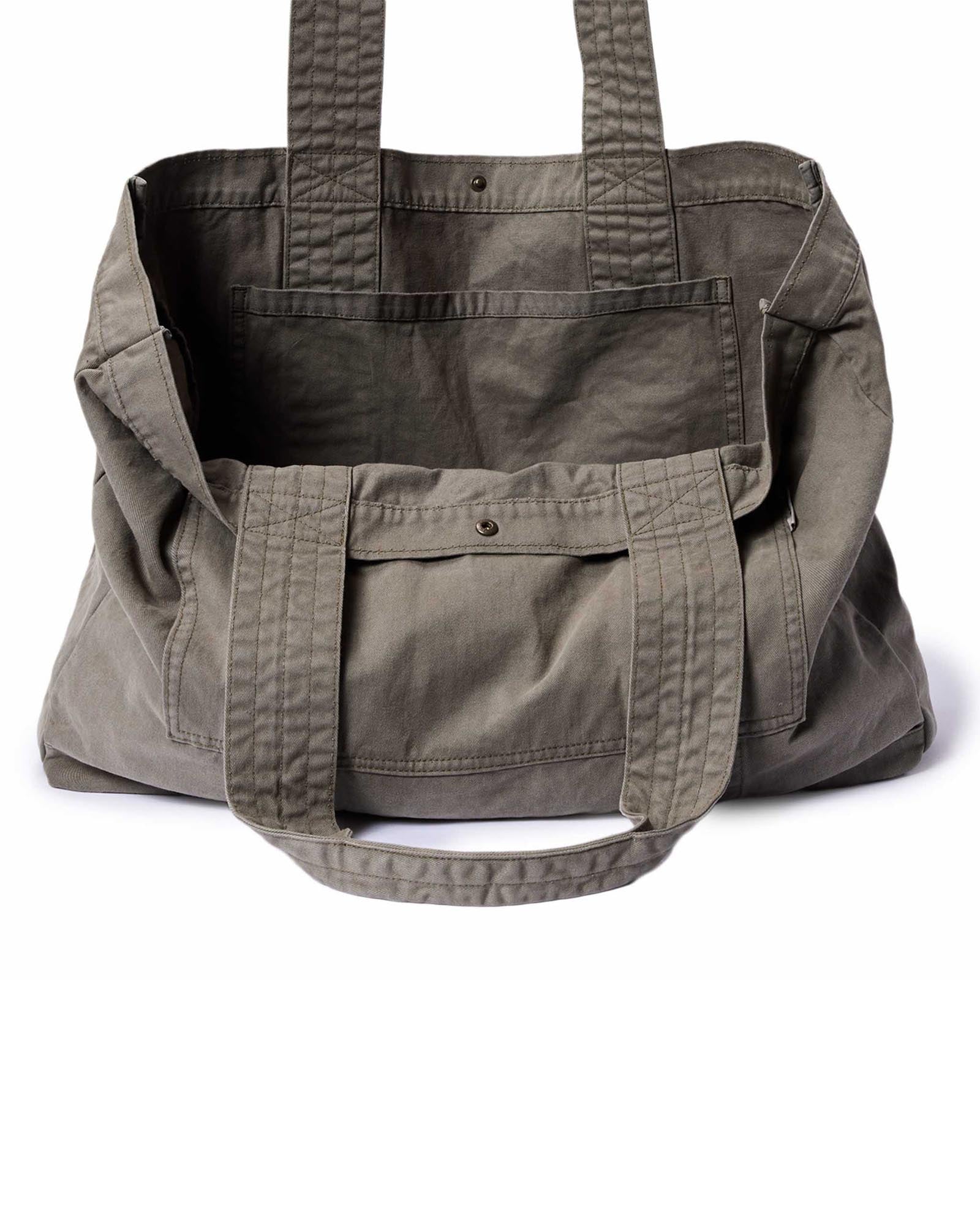 The Foundation Tote in Organic Smoked Olive