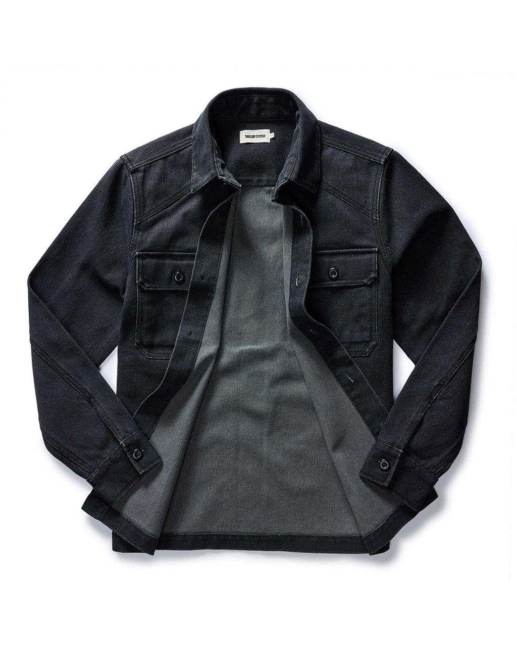 The Shop Shirt in Coal Chipped Canvas