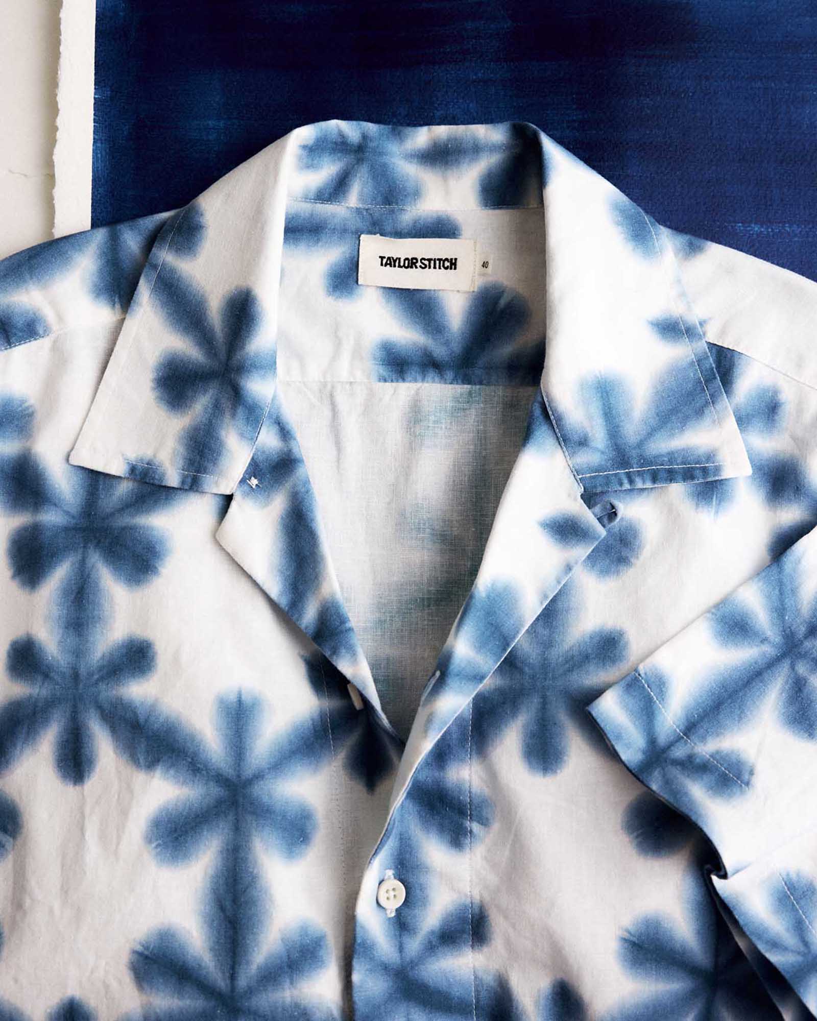 The Davis Shirt in Vintage White Fractal