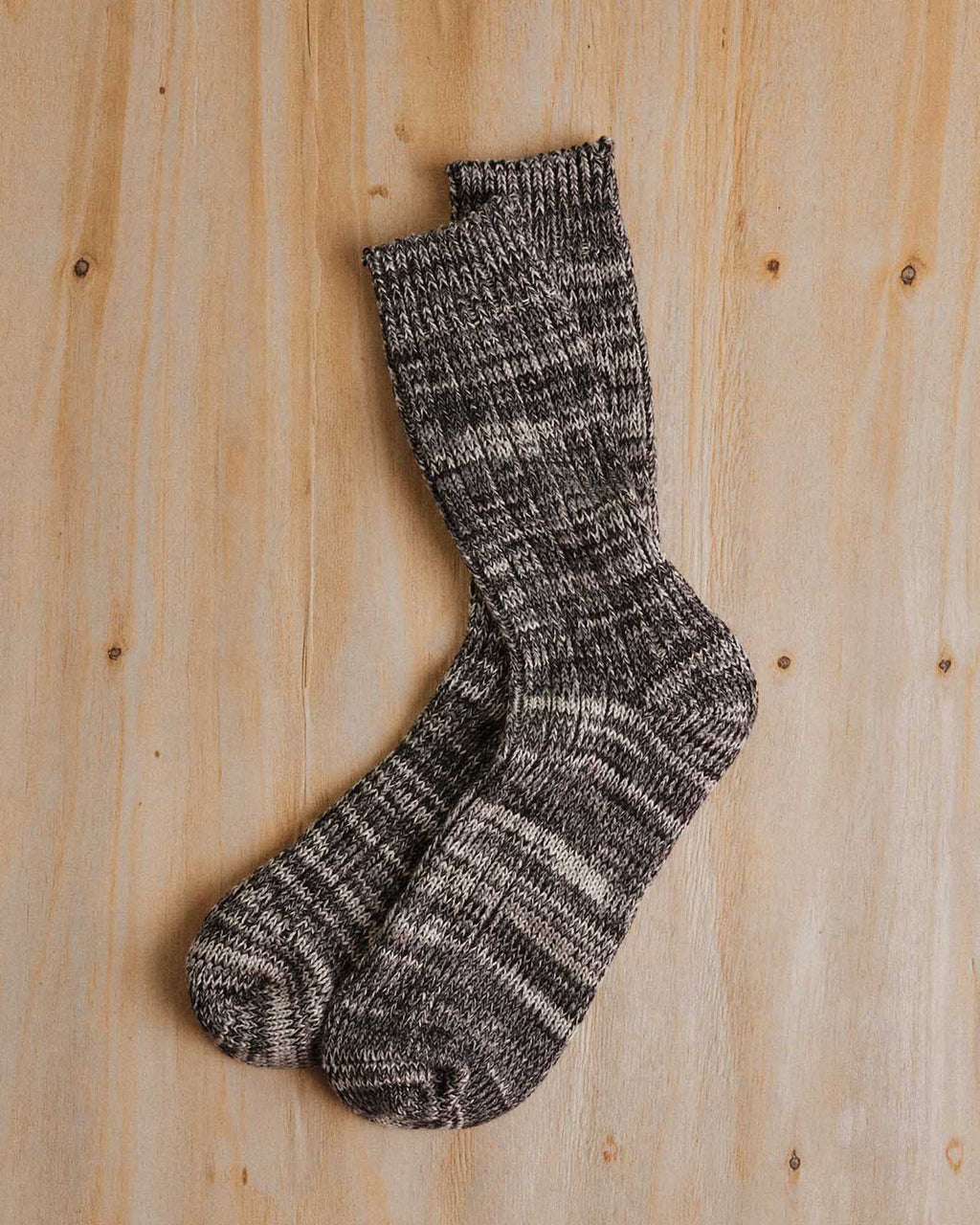 The Camp Sock in Marled Blue