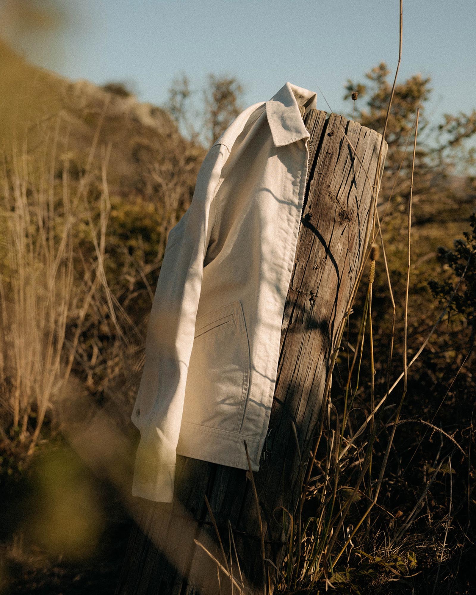 The Shifter Jacket in Stone Pigment Canvas