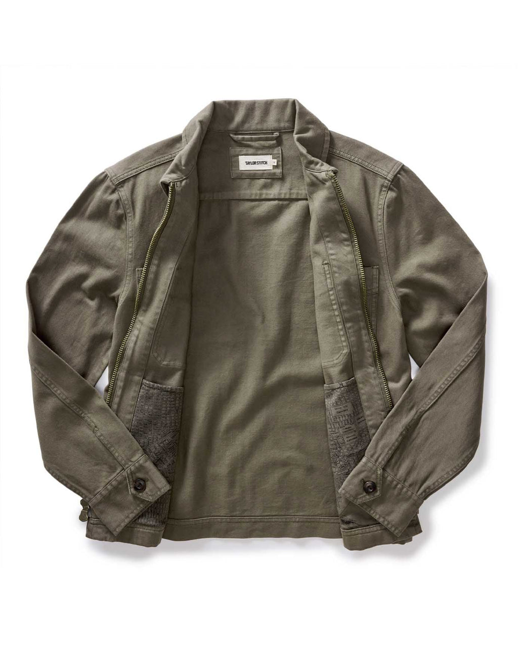 The Station Jacket in Fatigue Olive Broken Twill