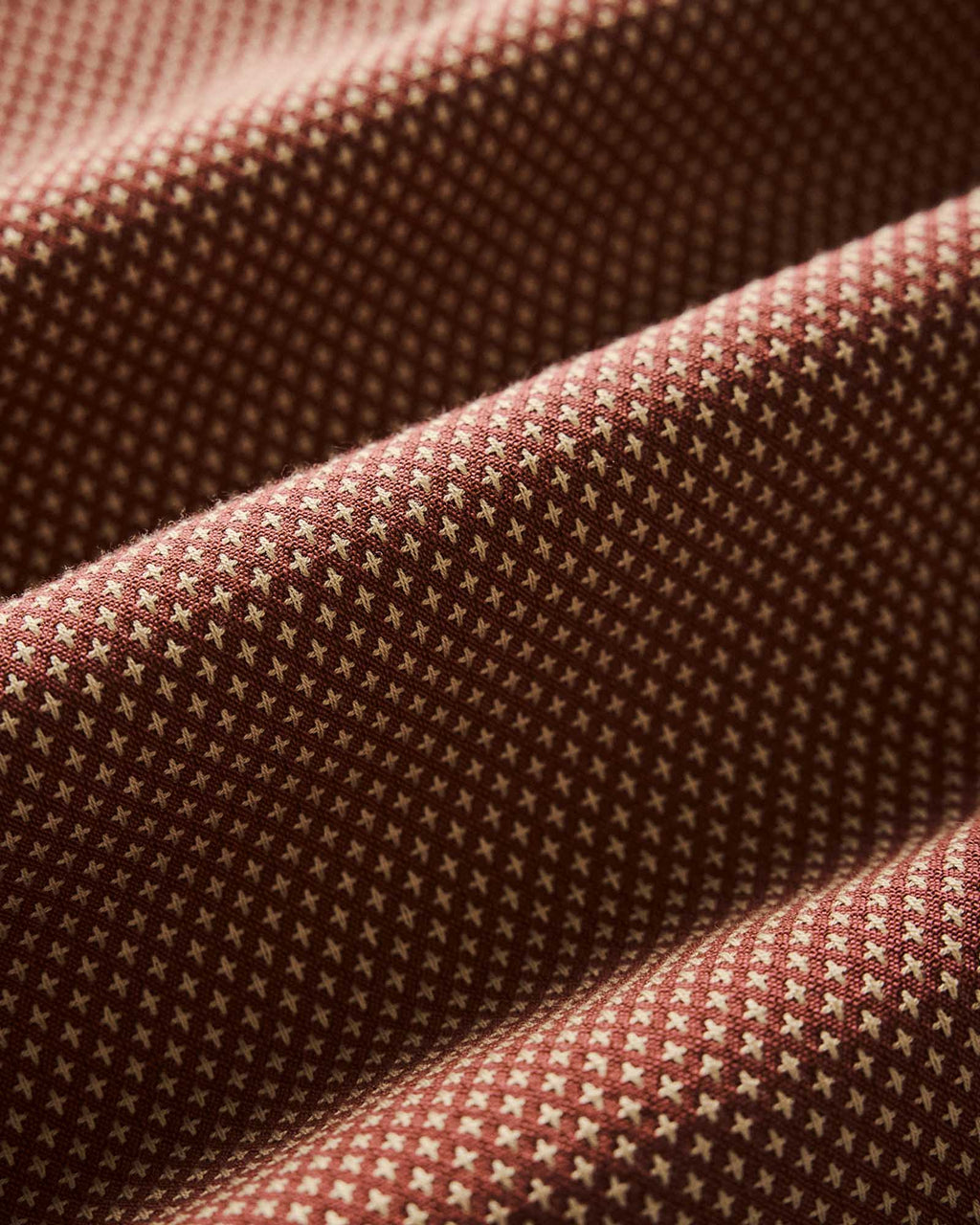 The Conrad Shirt in Fired Brick Dobby