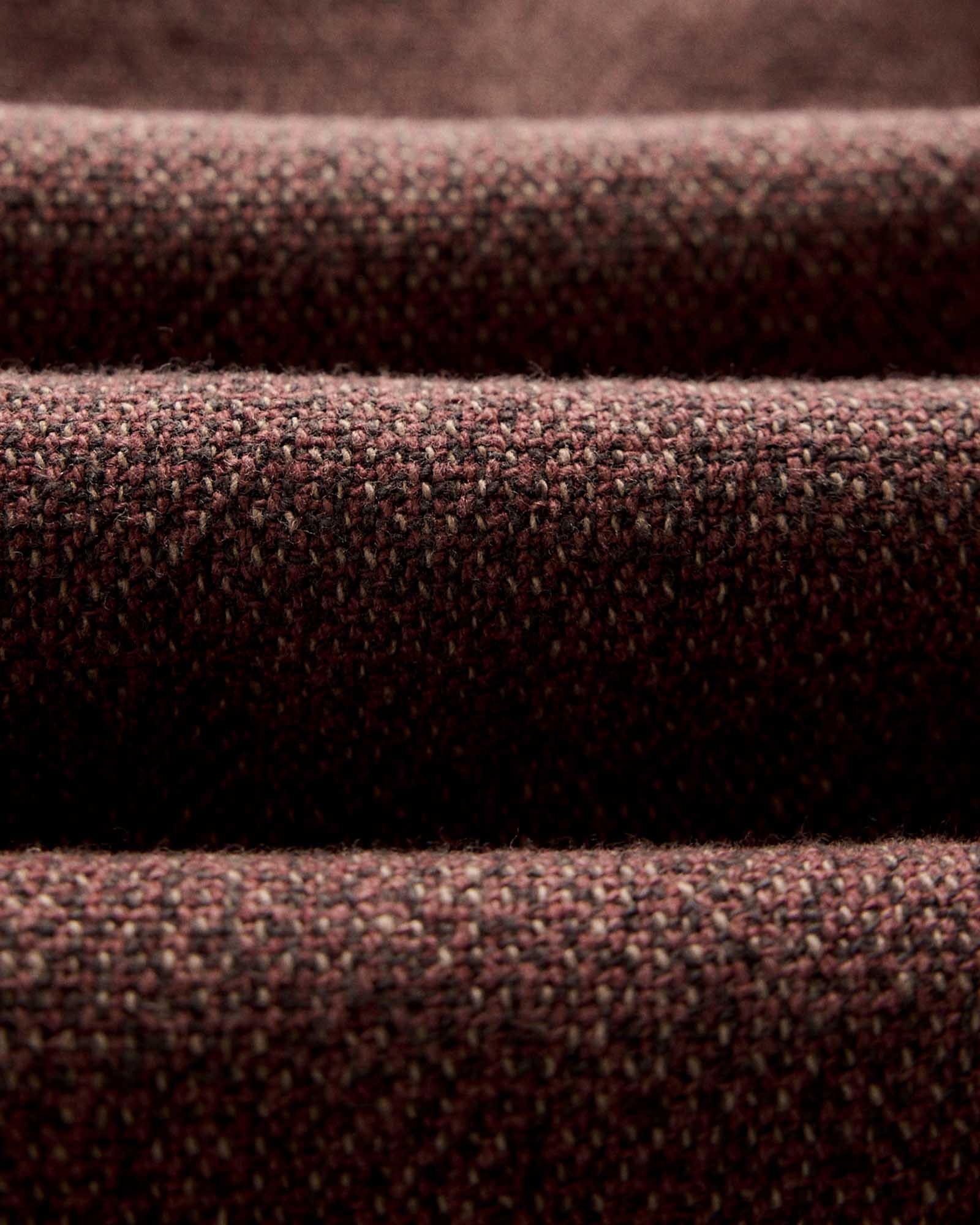The Point Shirt in Burgundy Linen Tweed