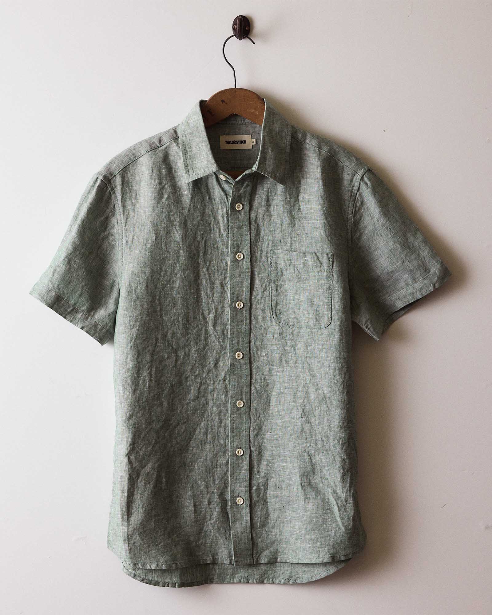 The Short Sleeve California in Cilantro Hemp