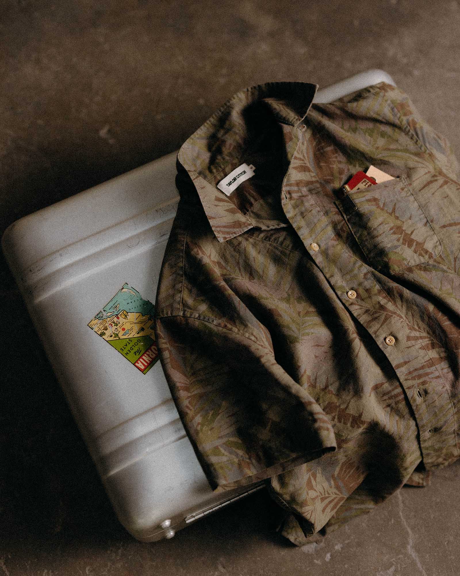 The Hawthorne Shirt in Fatigue Olive Desert Palm