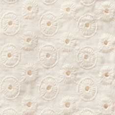 The Hawthorne Shirt in Vintage White Embroidered Eyelet
