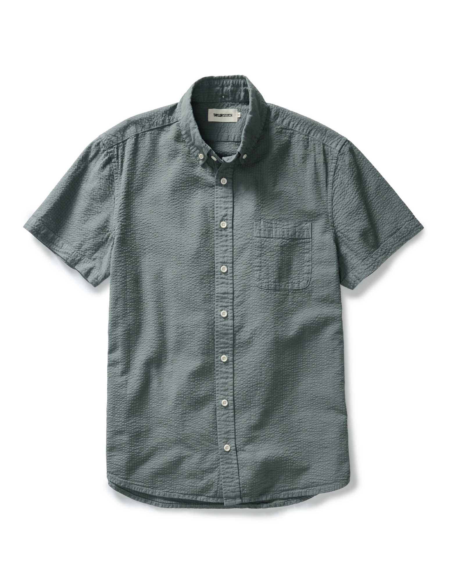 The Short Sleeve Jack in Deep Sea Seersucker