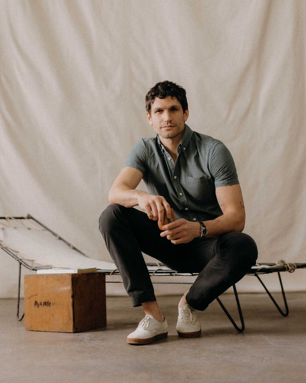 The Short Sleeve Jack in Deep Sea Seersucker