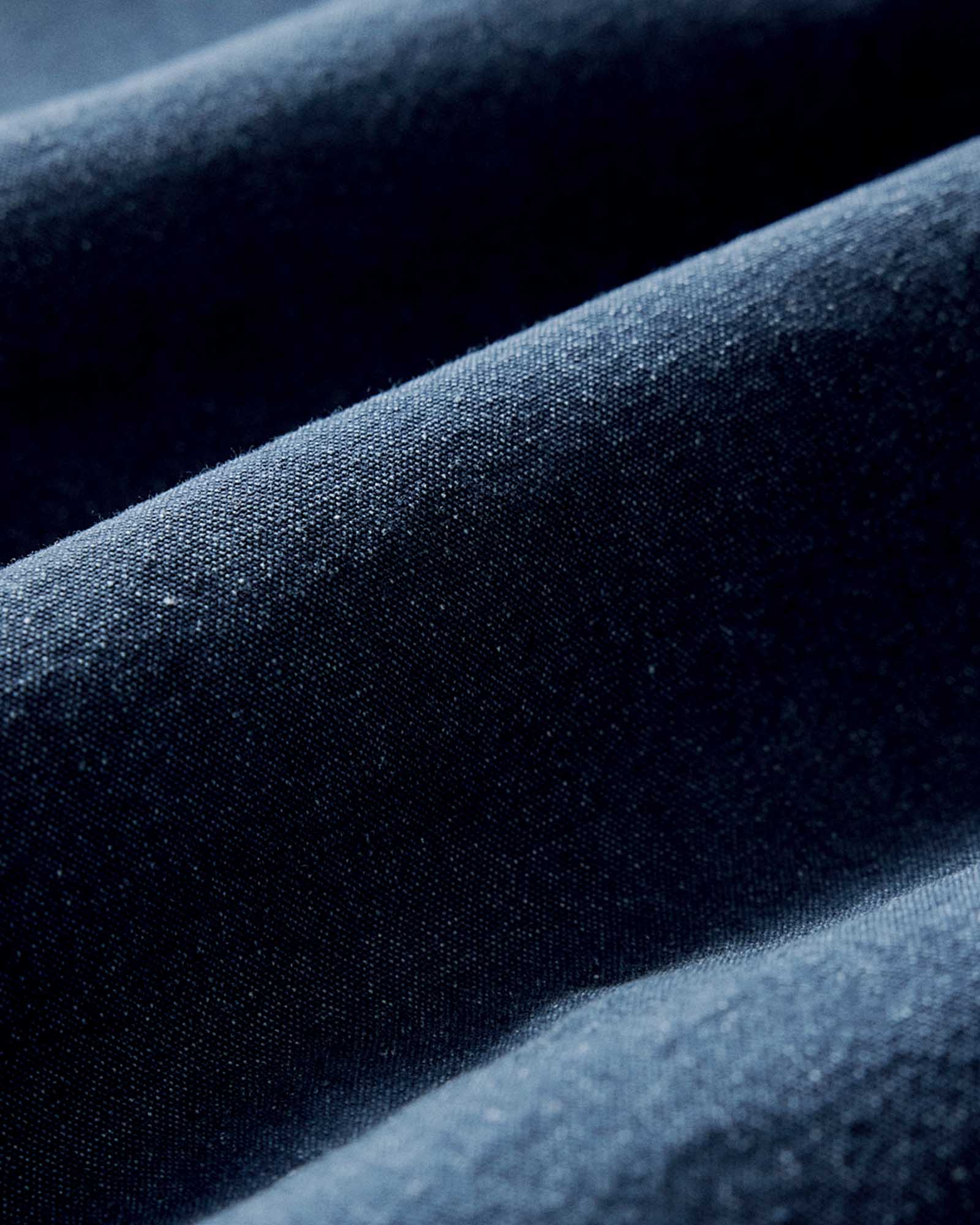 The Short Sleeve Jack in Rinsed Indigo Oxford