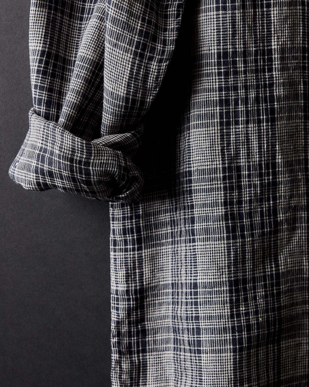 The Jack in Navy Plaid Linen
