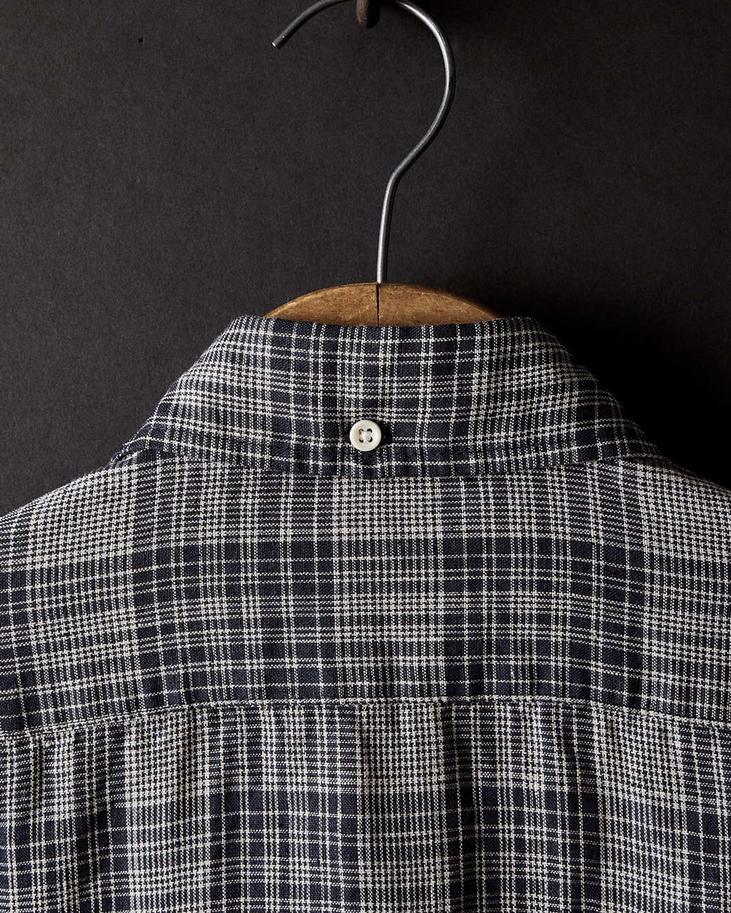 The Jack in Navy Plaid Linen