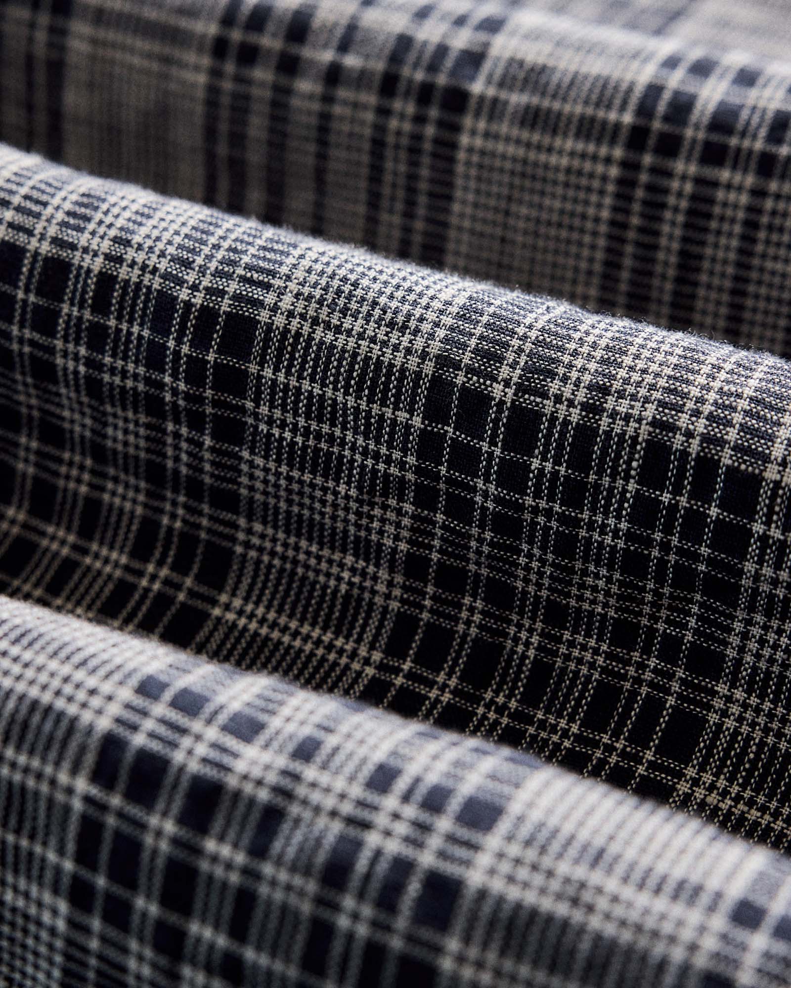 The Jack in Navy Plaid Linen