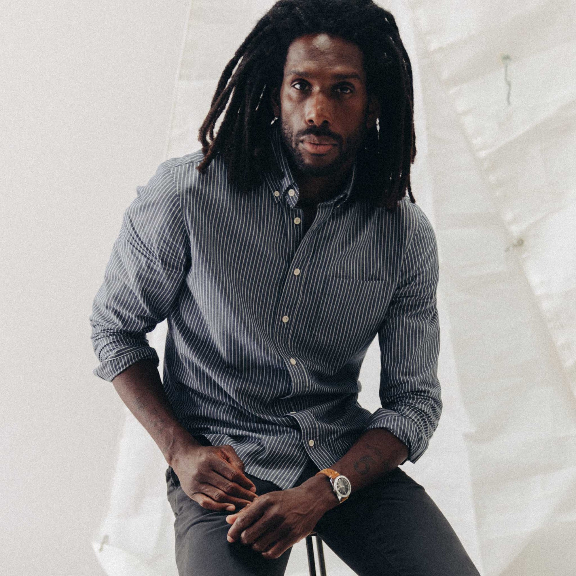 The Jack in Rinsed Indigo Stripe