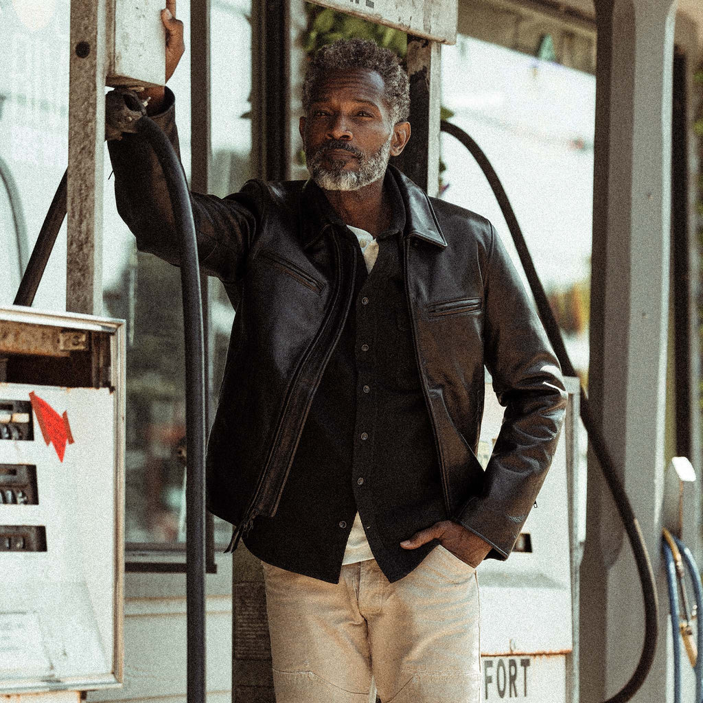 The Moto Jacket in Black Steerhide