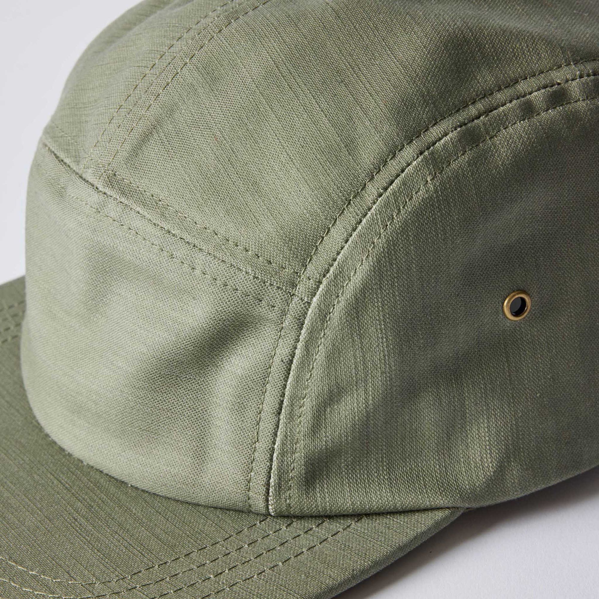 The 5-Panel Cap in Field Olive Reverse Sateen