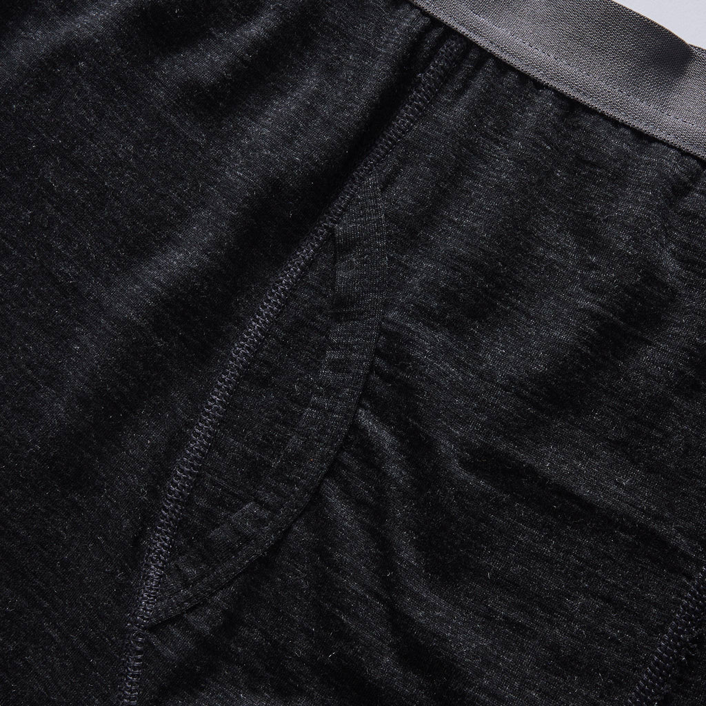 The Merino Boxer in Heather Black