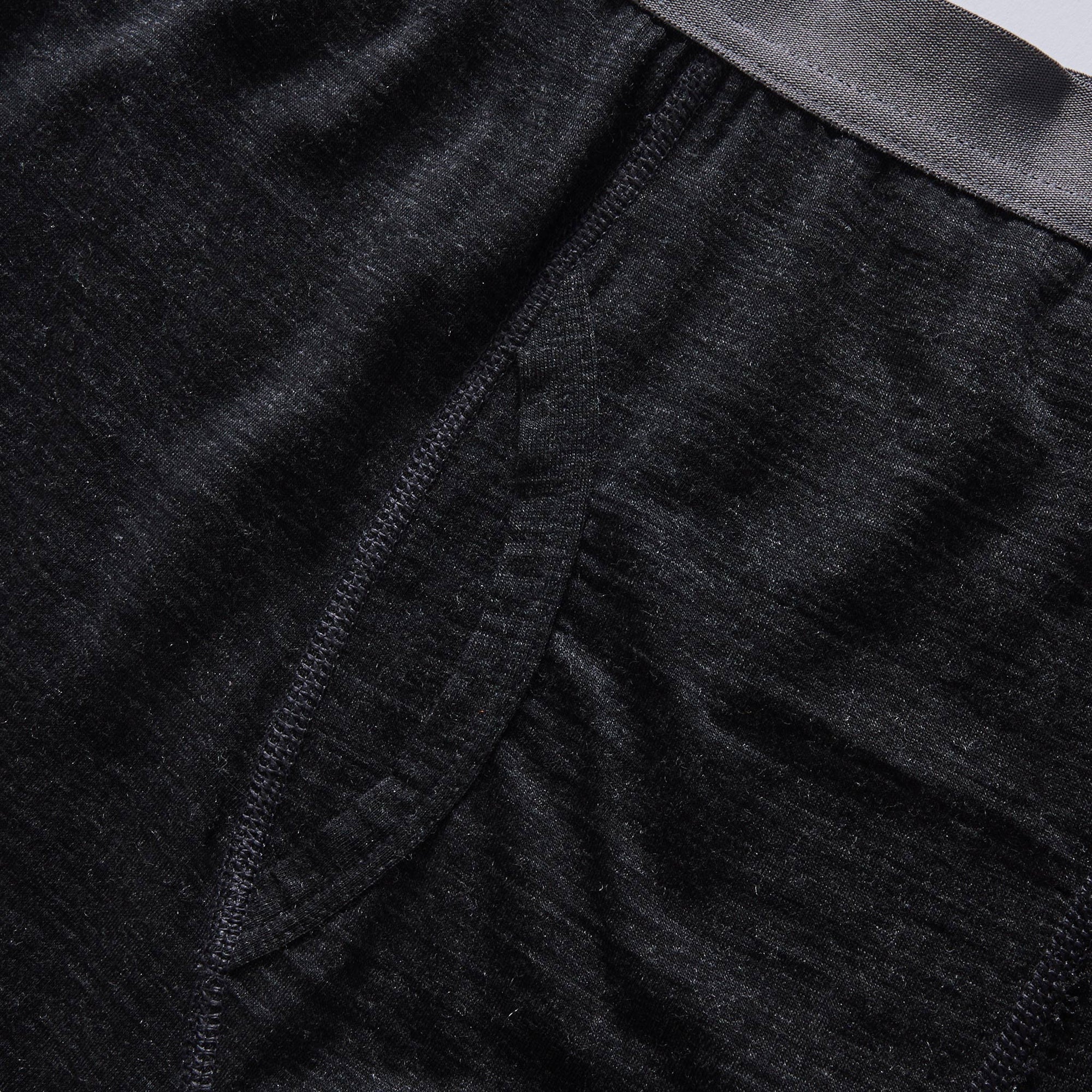 The Merino Boxer in Heather Black