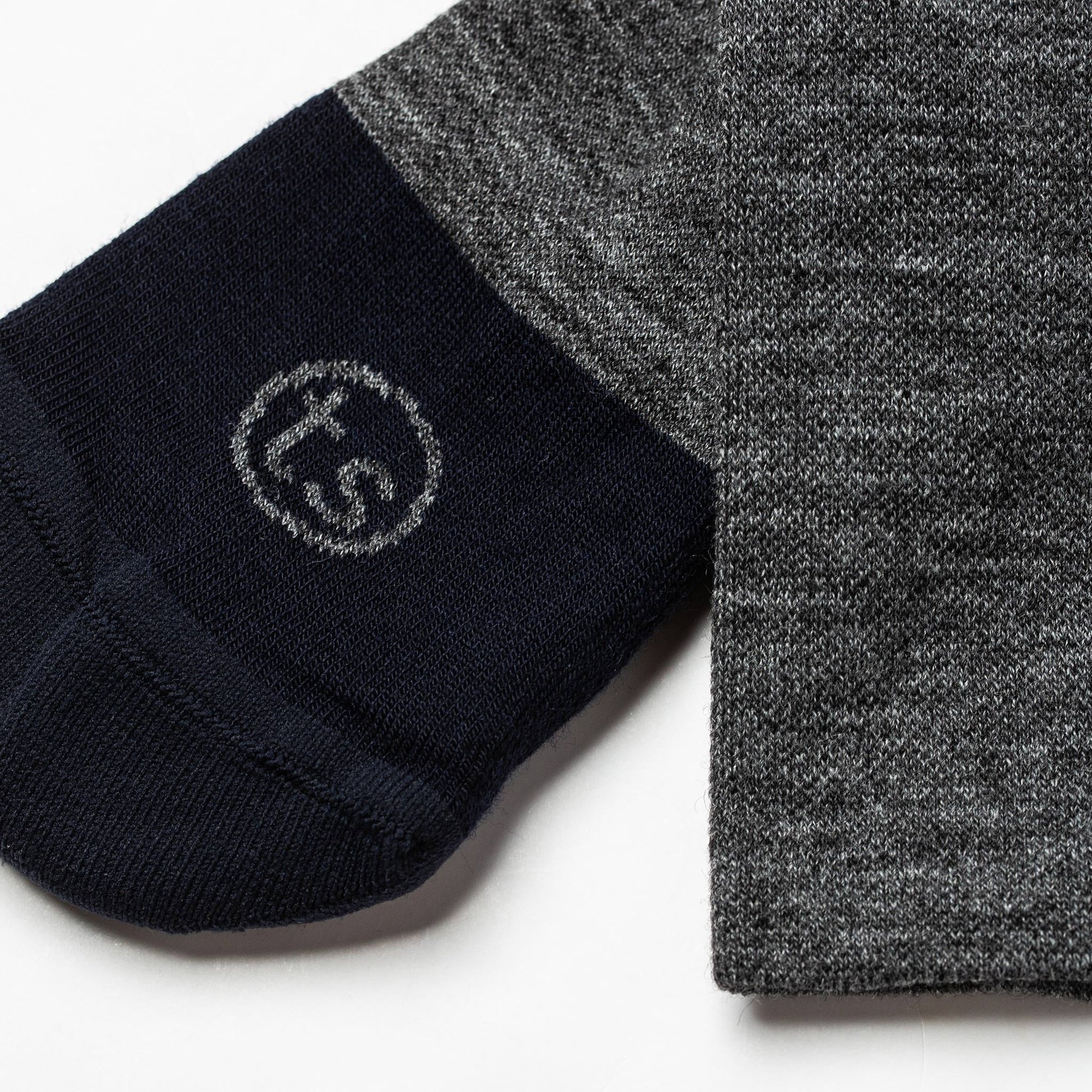 The Merino Sock in Charcoal