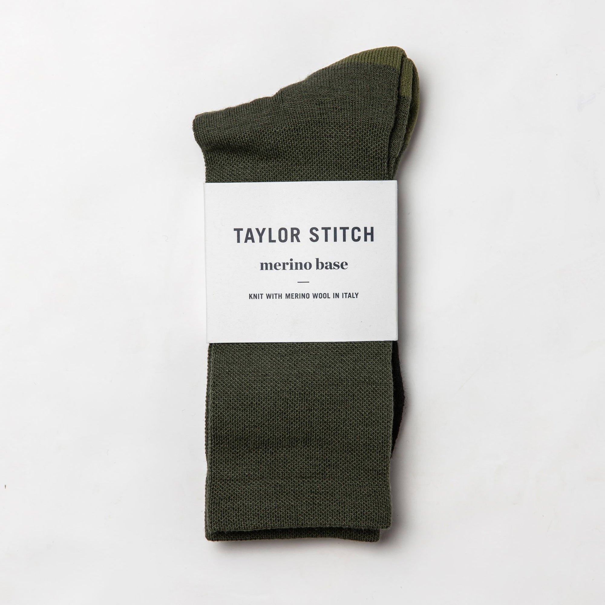 The Merino Sock in Olive